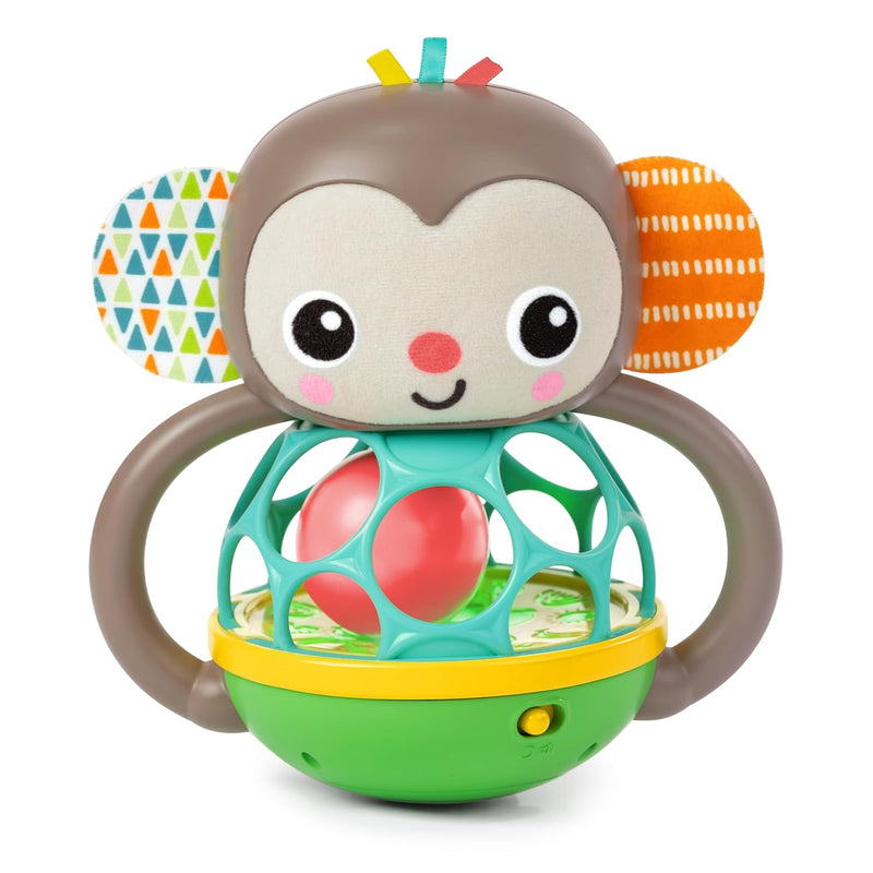 Bright Starts Oball Classic Ball - BPA-Free Infant Toy in Vibrant Colors, 4-Inch