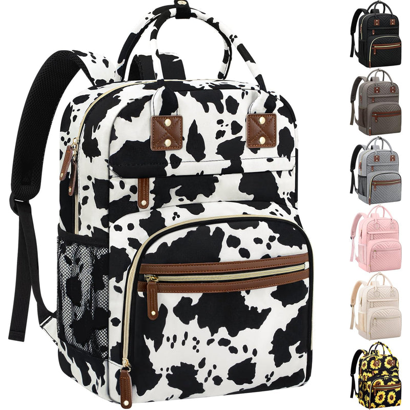 Tenot Diaper Bag Backpack for Women with Insulated Pockets Black | Large Capacity, Multifunctional, Waterproof, Travel Baby Diaper Bags for Mom,Dad,Baby Girl Boy