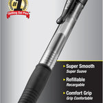 Pilot G2 Premium Gel Roller Pens, Extra Fine Point 0.5 mm, Gel Pens Black Ink, Pack of 12 - Ideal for School, Journaling & Office Writing