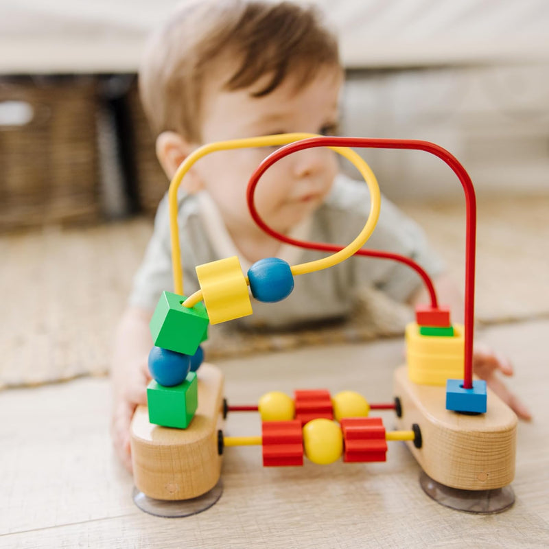 Melissa & Doug Wooden Bead Maze: Montessori-Inspired Sensory Toy for Babies and Toddlers