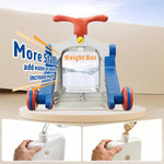 HYES 5 in 1 Baby Push Walker for Baby Boy, Blue | Activity Center Learning to Walk, Sit to Stand, Early Learning Push Toys for Infant, Walking Toys Gift for Toddler Boys