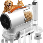 Dog Grooming Vacuum Kit, 12000Pa Pet Hair Vacuum with Clipper | 2L Dust Cup, Low Noise, 5-in-1 Grooming Kit with Clipper & Cleaning Brush for Home Shedding and Trimming, PG100