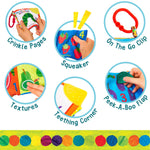 Very Hungry Caterpillar soft book for babies, 5.25x5.25 inch, BPA free, crinkle and teether toy