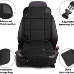 VLM Car Seat Protector for Child Baby Car Seat,600D Waterproof Car Seat Cover with Thick Padding, Non-Slip Backing and Mesh Pockets
