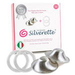 Silverette Nursing Cups, Postpartum Essentials, The Real, Small Silver | Pure 925 Sterling Silver Nursing Cups, Nipple Shields for Breastfeeding Newborn, Silver Nipple Covers, Made in Italy, Gift