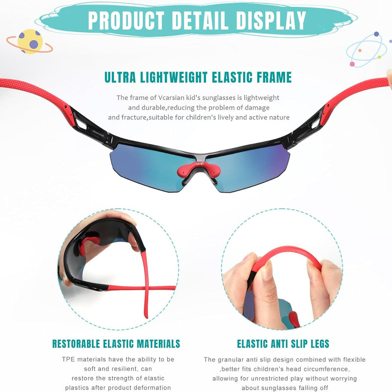 Oakley Youth Sunglasses for Boys Girls 3-12 Polarized UV Protection Sports Goggles