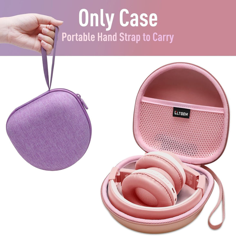 Kids Headphones Case Compatible with iClever BTH12 / HS19 / BTH26 / JoySpark-T5 / Candy Bila BH03 / EarFun/IMYB/MIDOLA MD-B01 / noot Products Foldable Kids Headphones, Blue (Case Only)