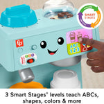 Fisher-Price Toddler Toy Laugh & Learn Coffee Café Musical Playset with Educational Songs & 10 Pretend Play Pieces for Kids Ages 18+ Months​