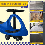 Blue and Black Lil' Rider Wiggle Car Ride on Toy, No Batteries, Gears, or Pedals, Ages 3 and Up, Develops Motor Skills, Indoor or Outdoor Use