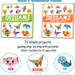 hapray Origami Kit for Kids 5-12, 152 Origami Paper Kit with Origami Book | DIY Art and Craft Projects with 72 Patterns, Video Tutorial & book, Beginners Origami Kit for Kids 5-8 8-12, Gifts Boy Girl