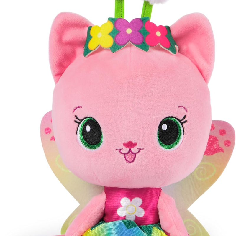 Gabby’s Dollhouse Fairylandia Official Rainbow Light-Up Kitty Fairy Plush, Cat Stuffed Animal, Sensory Toys for Ages 3 & Up