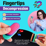 Magnetic Fidget Toys for Adults & Kids -Textured Sensory Toys for Autism Children Stress - Quiet Stress Fidgets Sliders for Classroom Prizes Box Office - Easter Gifts Kids Teens Girls - 6Pack