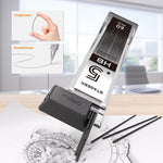 STAGEEK 0.5mm Mechanical Pencil, Metal Art & Drafting Pencil with Eraser and 60 HB Lead Refills, Professional Drawing Pencil for Artists, Students, School, Office, Writing, Sketching, Drafting(Black)