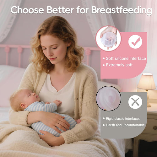 Breast Milk Collector, Milk Collectors for Breastfeeding, Reusable Breast Milk Shells, Catcher Protect Sore Nipples for Breastfeeding,Made from BPA-Free and Food-Safe Silicone(2.03oz,2 Counts)