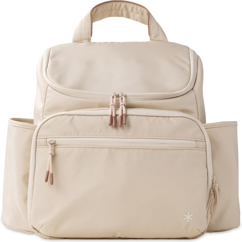 Skip Hop Diaper Bag Backpack: Forma, Multi-Function Baby Travel Bag with Changing Pad & Stroller Attachment, Sage