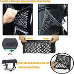 DYKESON Dog Car Net Barrier Pet Barrier with Car Mesh Organizer for Dog & Child, Safety Divider with Upgraded Storage Pouch, Easy Install for Cars & SUVs