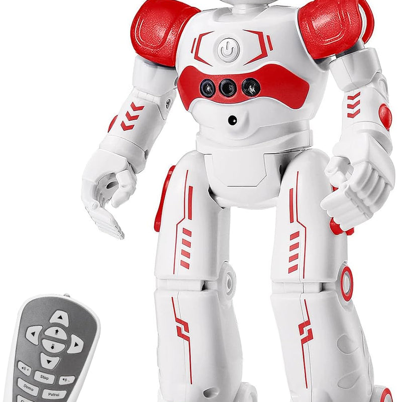 KingsDragon RC Robot, Programmable Remote Control Smart Robot for Kids, Ages 3-8, Gesture Control, LED Lights
