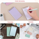 SKYDUE Small Notebooks, Cute 3x5 Pocket Notepads, Mini Spiral Notebook with Lined Pages Nursing School Essentials, School Office Supplies Set Of 8