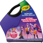 Crayola Kpop Demon Hunters Art Case (40+pcs), Coloring & Sticker Craft Kit | Arts & Crafts Kit, Holiday, Birthday Gift for Kids & Teens, Screen Free Travel Activity Set, Kpop Demon Hunters Toys, Ages 8+