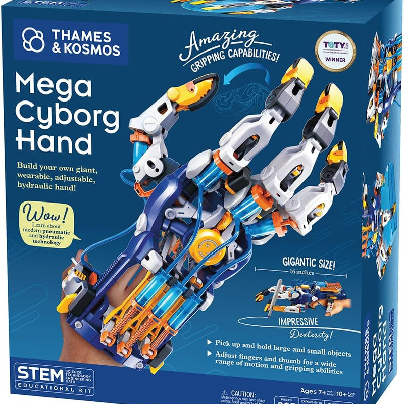 Thames & Kosmos Mega Cyborg Hand STEM Experiment Kit with Hydraulic Gripping Capabilities