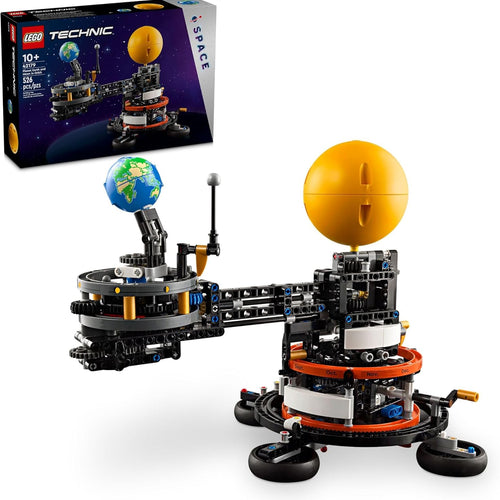 LEGO Technic Planet Earth and Moon in Orbit Building Set, Outer Space Birthday Gift for 10 Year Olds, Solar System Toy for Imaginative, Independent Play, Room Décor for Boys & Girls, 42179