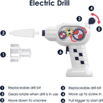 iPlay Rocket Outer Space Toys for Kids STEM Playset with Space Shuttle and Electric Drill