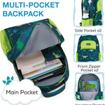 mommore Kids Backpack for Boys Girls 4-8 Kindergarten Elementary School Backpack with Lunch Box - 15” H Fit Folder