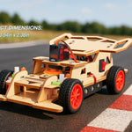 Poraxy STEM Kit for Kids, Remote Control Car with 160ft Range and Auto-Centering Steering