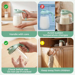 Momcozy Breast Milk Pitcher, Glass Storage Container Wide Mouth, 32oz Green | Heat-resistant Glass, No Leak Sealing, Breastmilk Fridge Storage, Baby Formula Pitcher, Easy Clean, Multipurpose Use