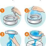 The Diaper Genie Unscented Round Refill 3-pack, with continuous film can hold up to 810 newborn-sized diapers per refill.