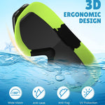 NSSIW Swim Goggles Swimming Kids-Goggles: Anti Fog No Leak with Nose Clip Earplugs for Girls Boys Youth 6-14 3 Pack