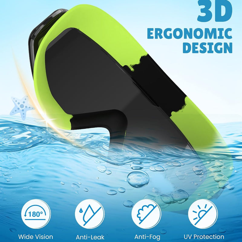 NSSIW Swim Goggles Swimming Kids-Goggles: Anti Fog No Leak with Nose Clip Earplugs for Girls Boys Youth 6-14 3 Pack