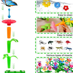 156 PCS Insect Flower Garden Building Educational STEM Learning Pretend Play Gardening Set for 2-6 Year Old Toddlers Girls Boys