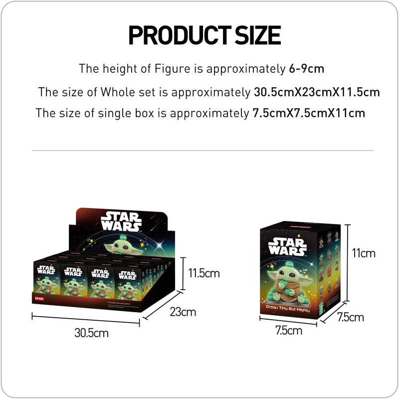 POP MART Star Wars Grogu Tiny But Mighty Series Figures,Collectible Holiday & Birthday for Kids & Adults-Single Box