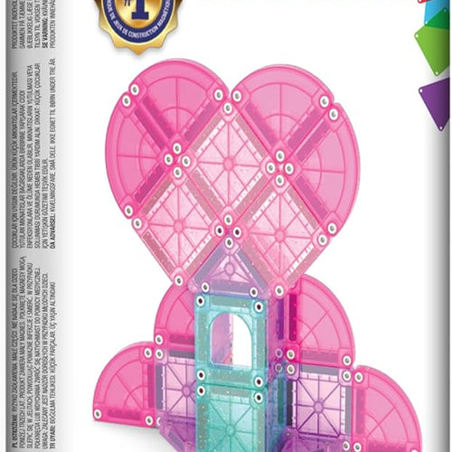 MAGNA-TILES microMAGS 26-Piece Heart to Heart Travel Set, The Original Magnetic Building Brand