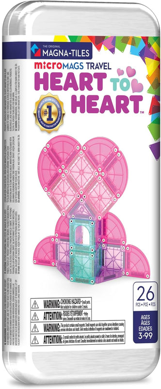 MAGNA-TILES microMAGS 24-Piece Spring Garden Travel Set, The Original Magnetic Building Brand