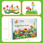 iqkidz 3-6 years old flower garden building toy with insect pegs educational activity gifts for girls preschool-kindergarten