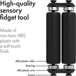ONO Roller - Handheld Fidget Toy for Adults | Help Relieve Stress, Anxiety, Tension | Promotes Focus, Clarity | Compact, Portable Design (Black, Junior Size - ABS Plastic)