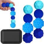 BUSOHA Silicone Fidget Balls - 4 Pack Fidget Toys Adults Sensory Toys Stress Balls for Adults Teens Gifts for Calming,Autism and ADHD Office
