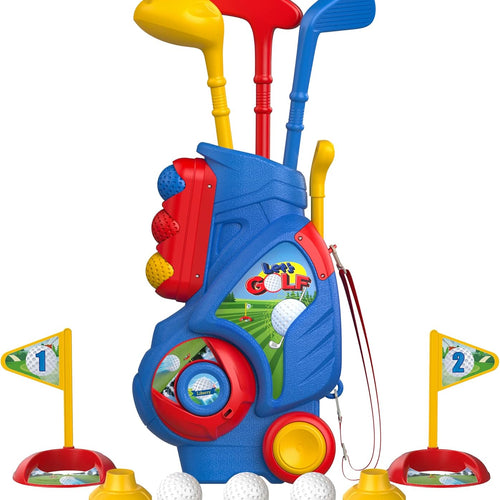 Liberry Toddler Golf Set with Unique Shoulder Strap, Indoor Outdoor Sports Toys for Boys Girls 1-4 Years