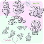 Dan&Darci diamond art kit for kids - gem painting - arts & crafts for ages 6-12 - creative gift ideas