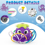 Outdoor Water Spray Sprinkler, Summer Outside Toys for Kids Toddlers | Backyard Games with 8 Wiggle Tubes, Attaches to Garden Hose Splashing Fun Toys for 3 4 5 6 7 8 Year Old Boys Girls Gifts