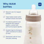 MAM 9oz Easy Start Anti-Colic+ Vented Baby Bottles, 2+ Months, 4 Pack, Girl | Medium Flow Breastfeeding-Like Nipple, Dual Anti-Colic Reduces Gas & Reflux, Easy Clean, BPA Free, 2+ Months, Made In Europe