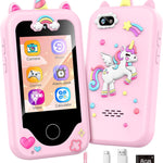 Multifunctional Kids Smart Phone with Dual Camera, Games & Music Player, Toddler Learning Toy, Ages 3-10