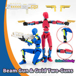 5-Pack Titan 13 Action Figure Already Assembled, Multi-Colored Titan 13 Action Figure Set with Laser Saber 3D Printed Dummy 13 Lucky Robo Dummy Nova 13 Action Figures, Figura de acción 13