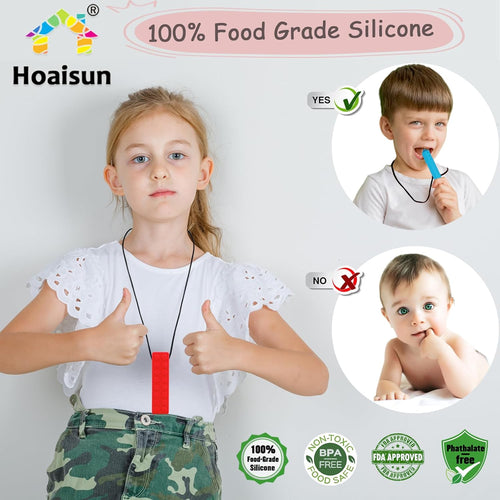 Chewy Necklaces for Sensory Kids with Autism, ADHD, and Oral Stimulation Needs