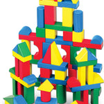 Melissa & Doug Wooden Building Blocks for Toddlers, 100-Piece Set, FSC Certified, Ages 2+