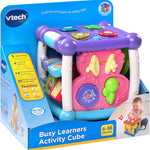 VTech Busy Learners Activity Cube for Toddlers and Preschool Kids, Purple Learning Toy