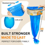 Jumbo Square Diaper Bags Fits Diaper Genie Classic,Compact,Select | Diaper Pail Refill Bags Holds up to 1080 Newborn-Sized Diapers, Odor Control & Durable Disposal Refill, Plant Scented 2 Pack