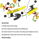 Surfer Dudes Classics Wave Powered Mini-Surfer and Surfboard Toy - J-Bay Jack